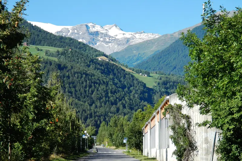 View towards the Ortler from the Vinschgau